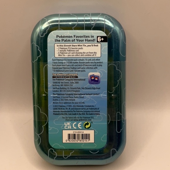 Pokémon Sinnoh Stars Mini Tin - Chimchar Sealed - Picture 2 of 2